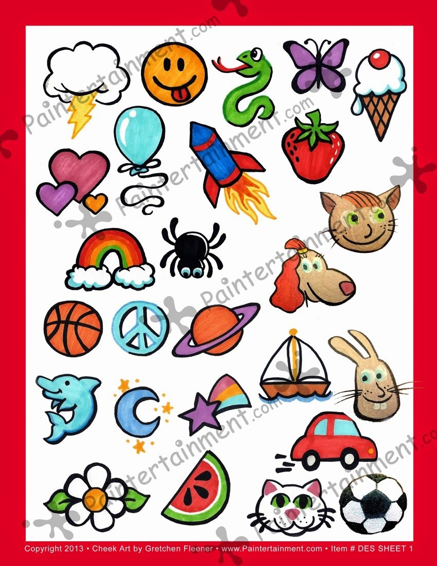 Printable Face Painting Templates