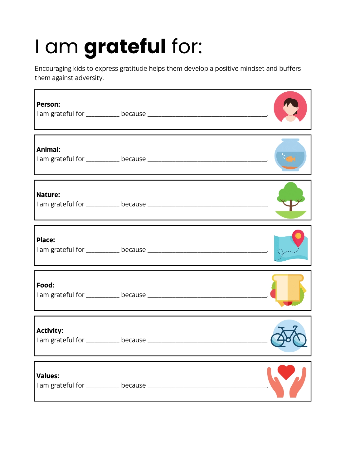 Free Printable Mindfulness Worksheets