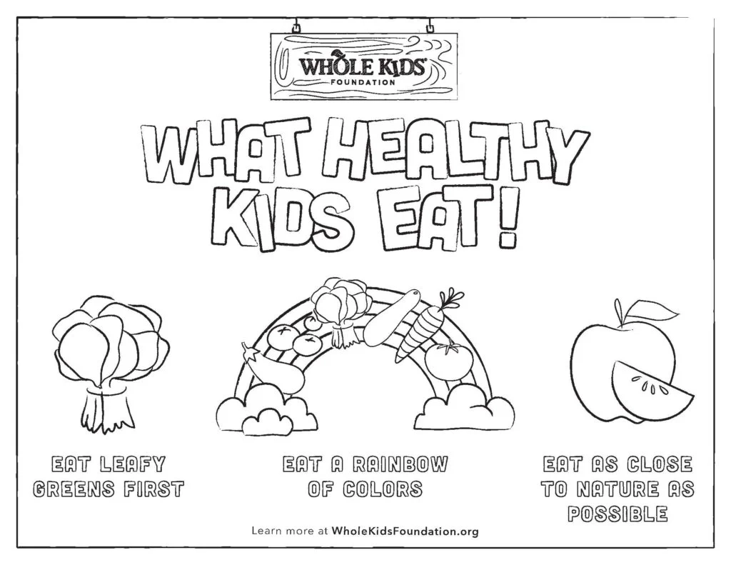 Healthy Eating For Kids Printables