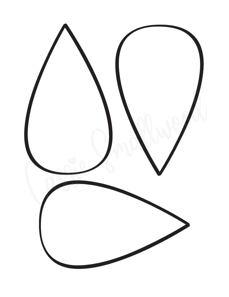 Printable Sunflower Petal Template