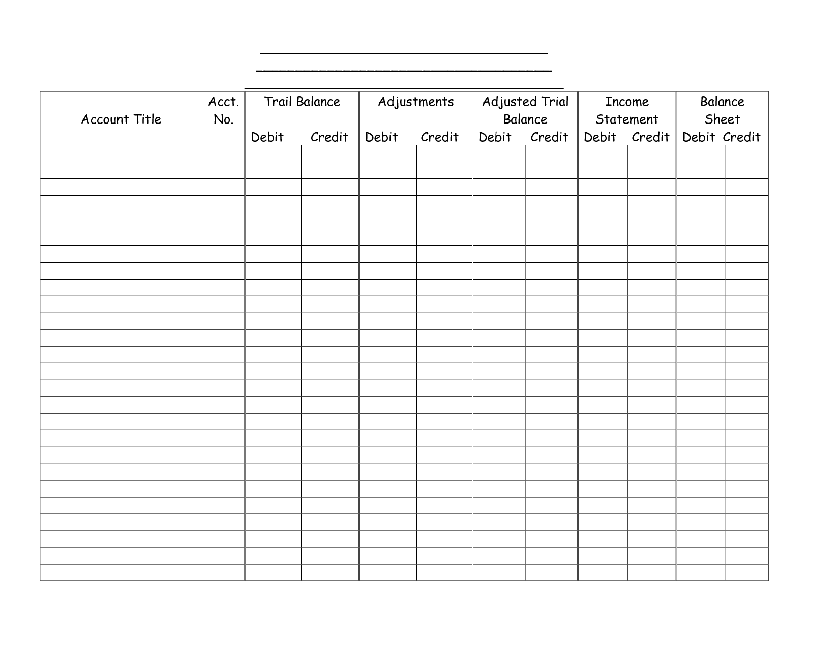 Accounting Templates Free Download FreshBooks Worksheets Library