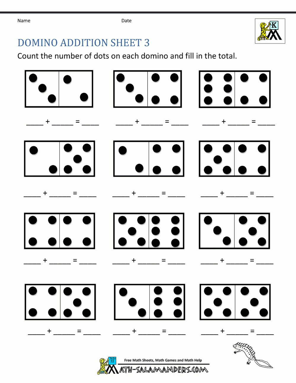 Printable Kindergarten Worksheets Math