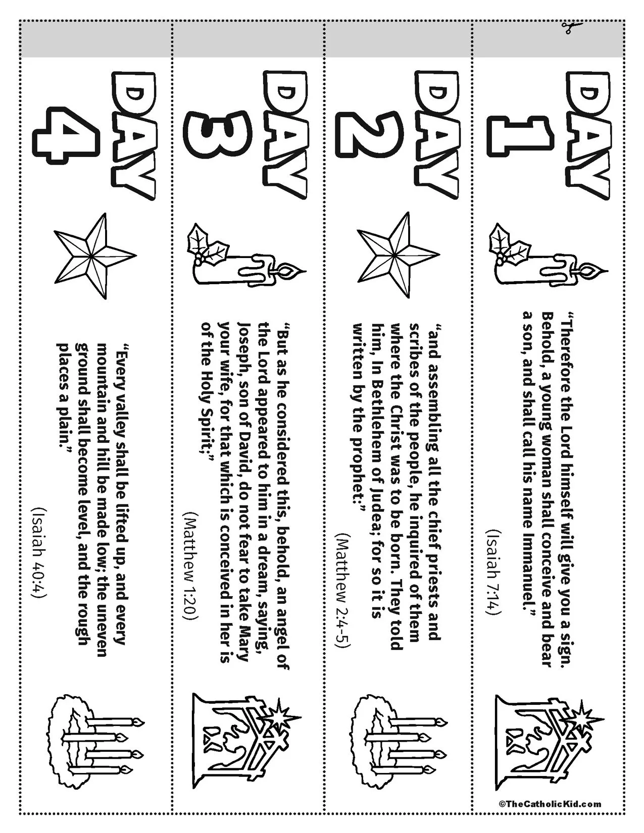 Free Printable Advent Worksheets