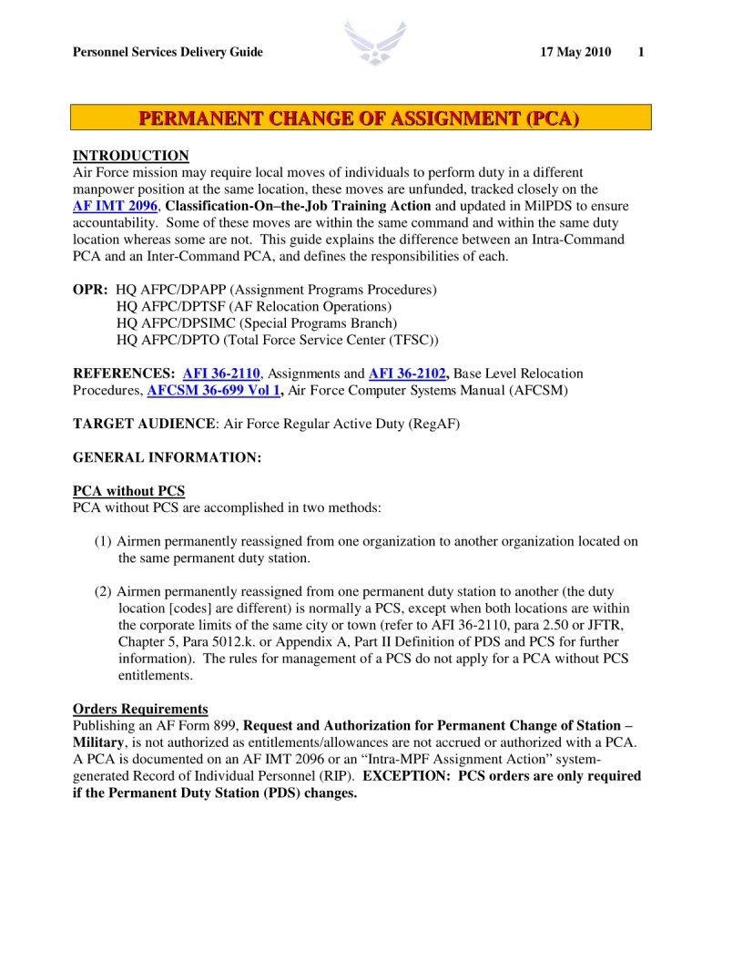 Af Form 2096 Procedures