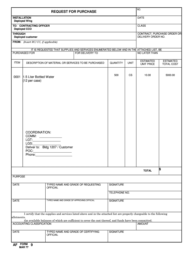 Air Force Forms