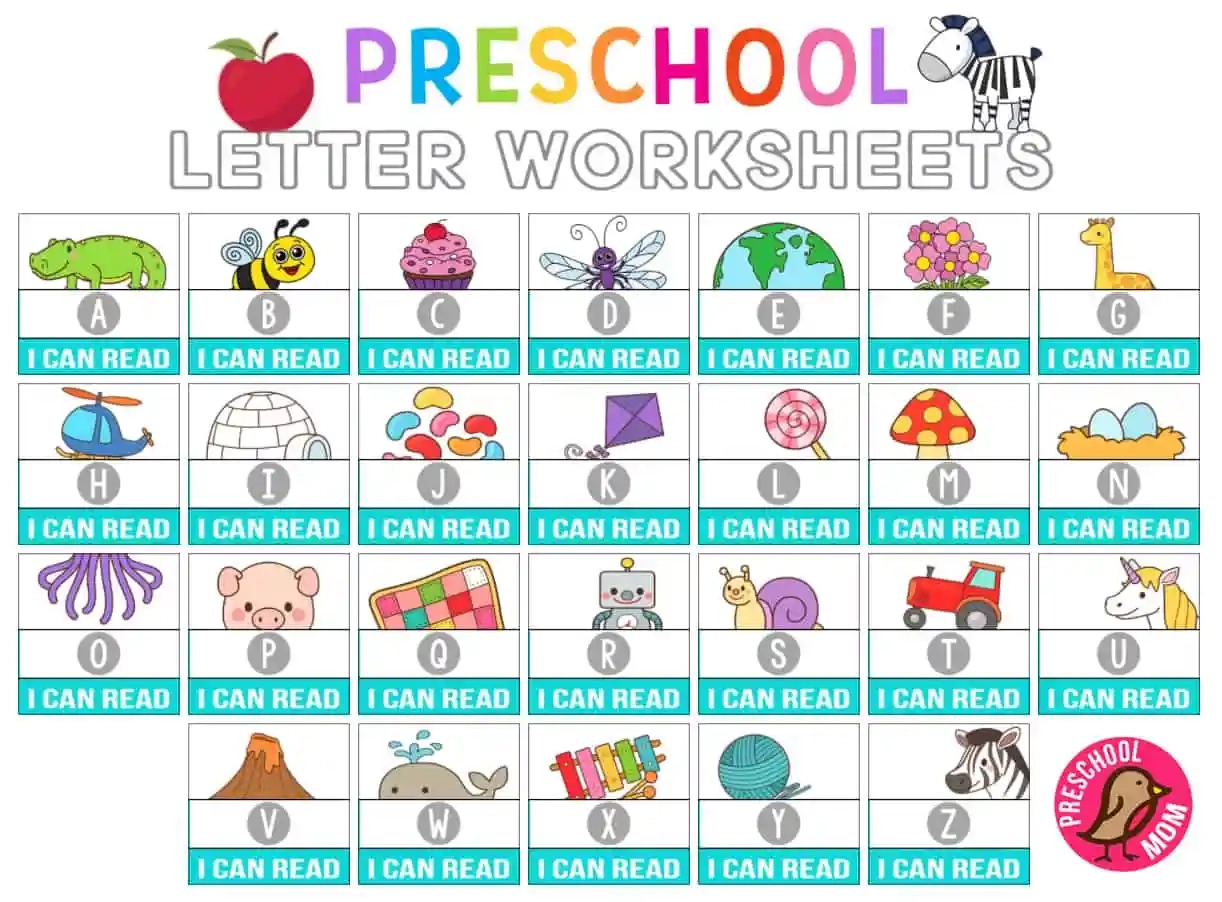 Abc Printable Worksheets For Preschool Free