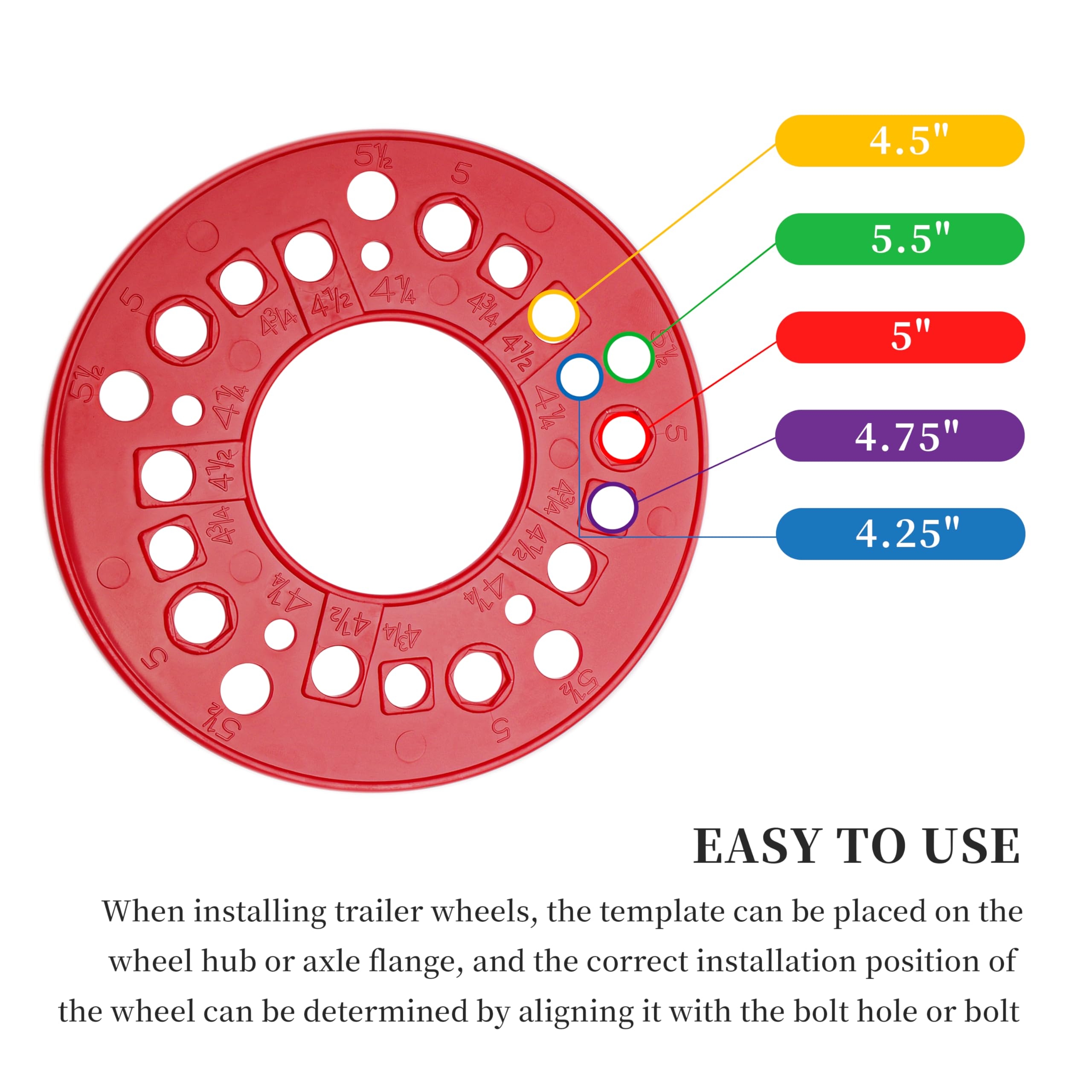 Bolt Pattern Template Printable