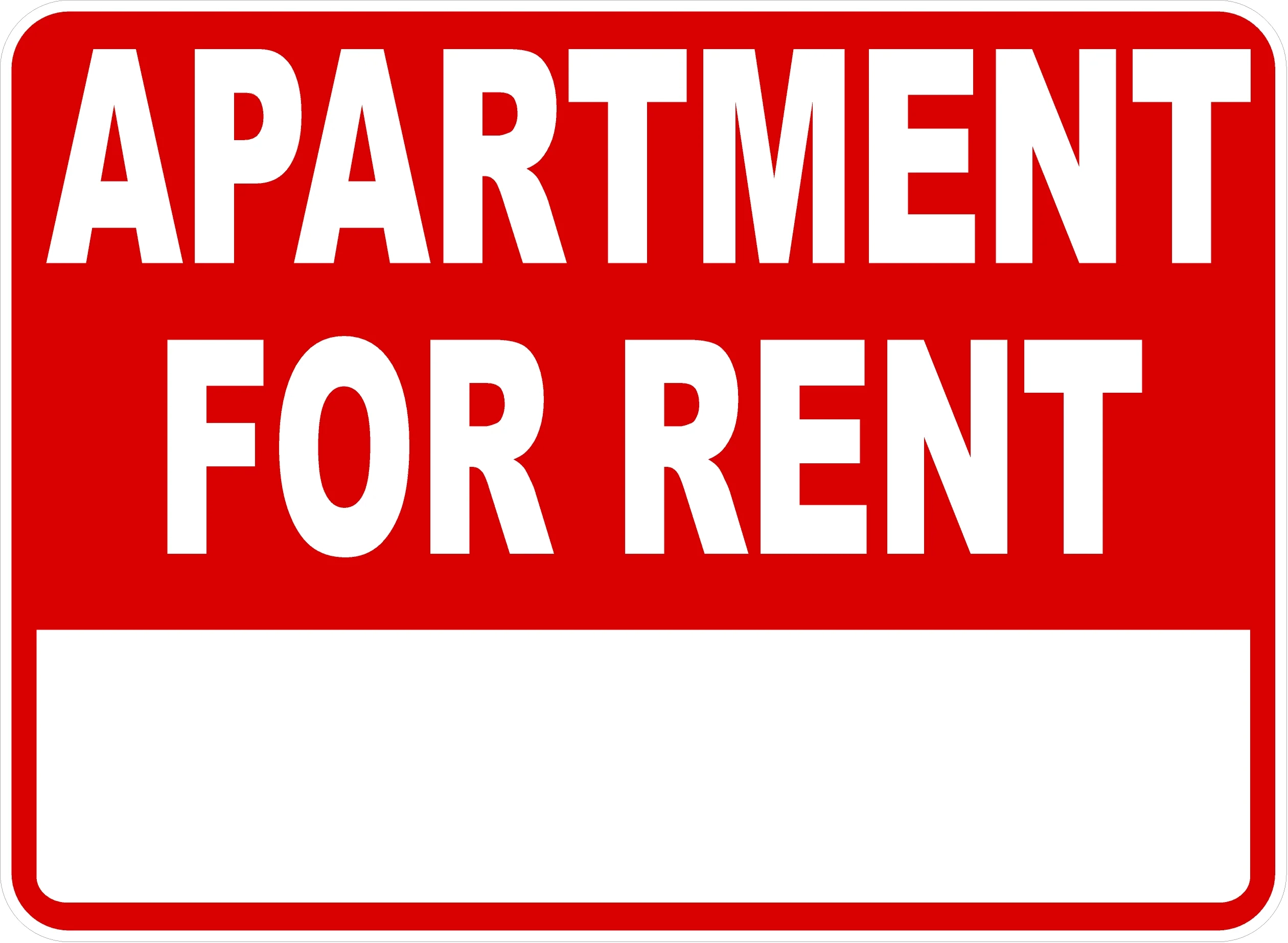 Apartment For Rent Sign English Or Spanish Customizable Signs By 