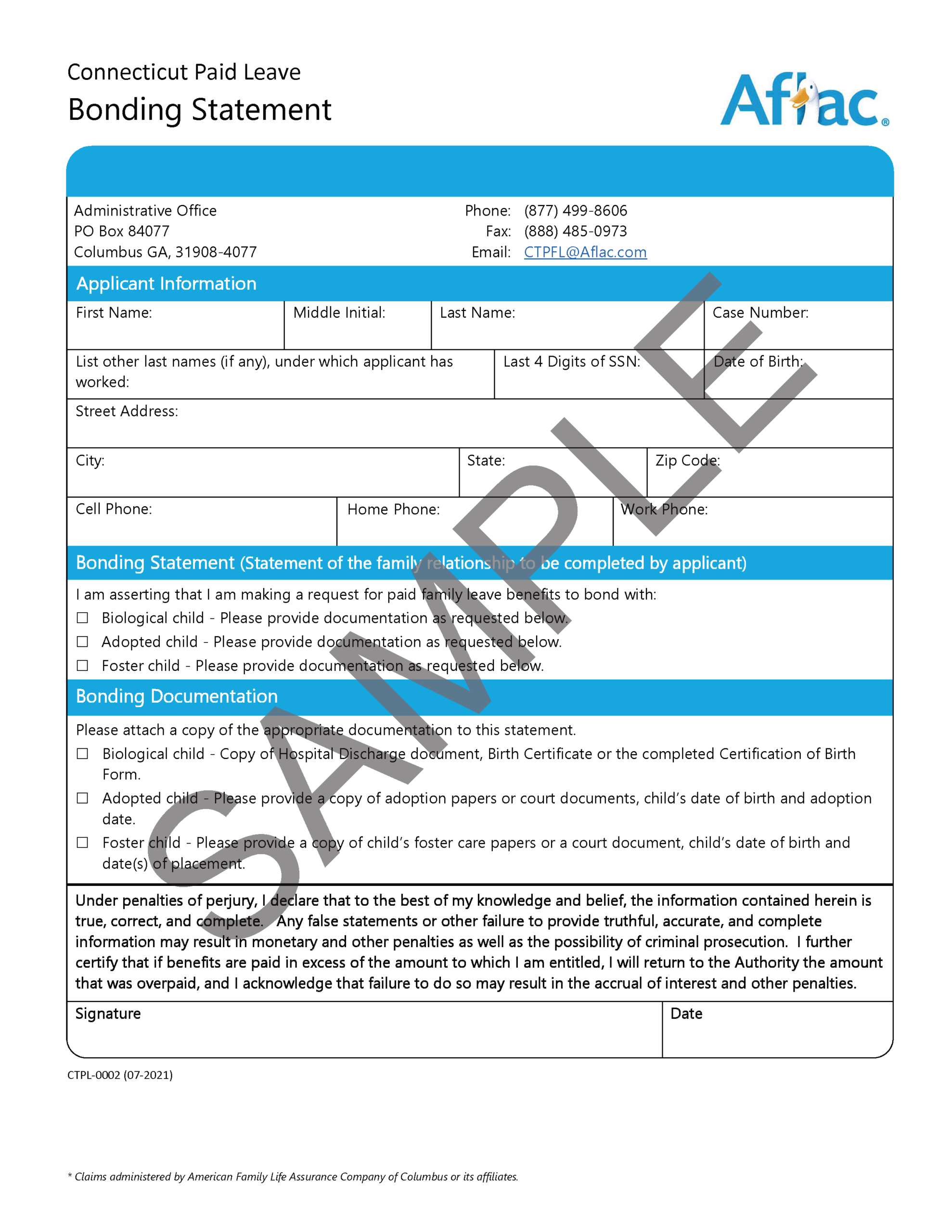 Application Document Checklist