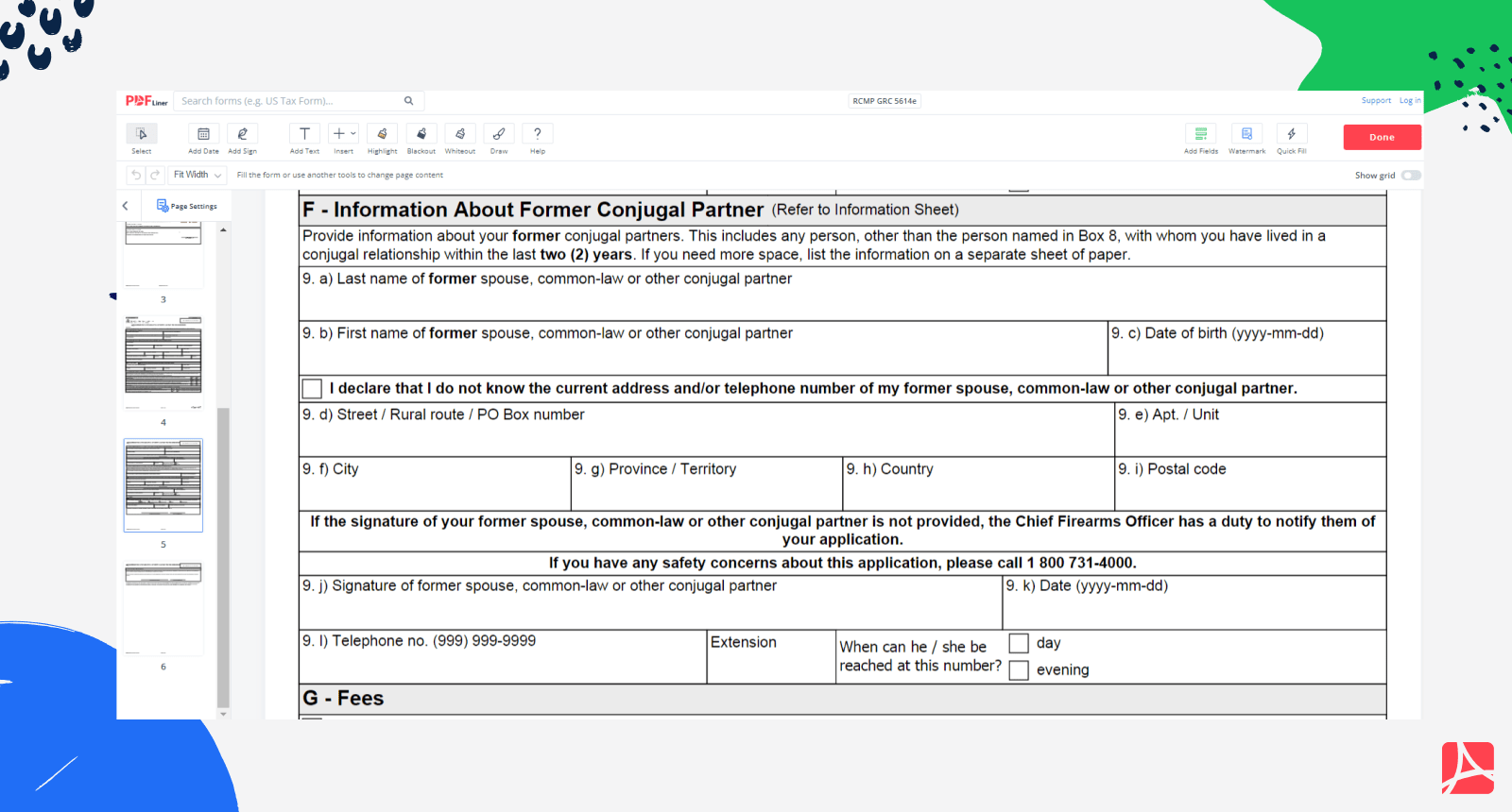 Application For Renewal Of Firearms Licence For An Individual PDFliner