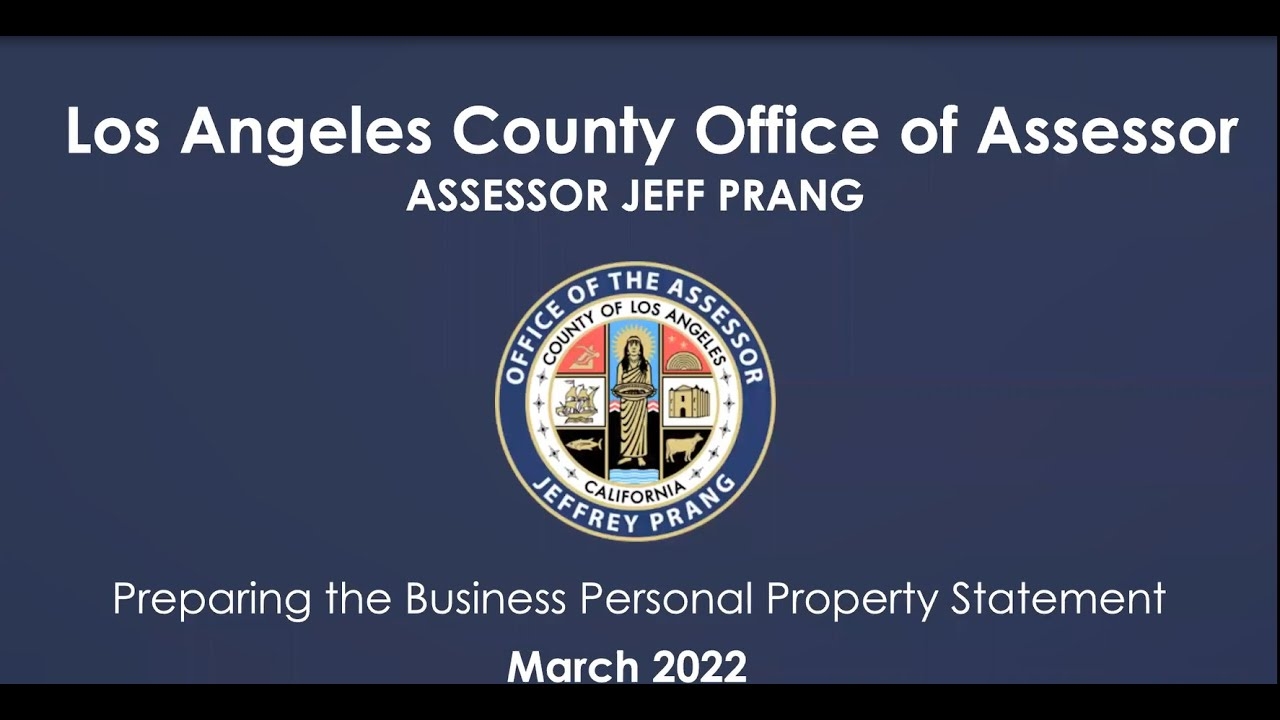 Assessor Business Statement Filing