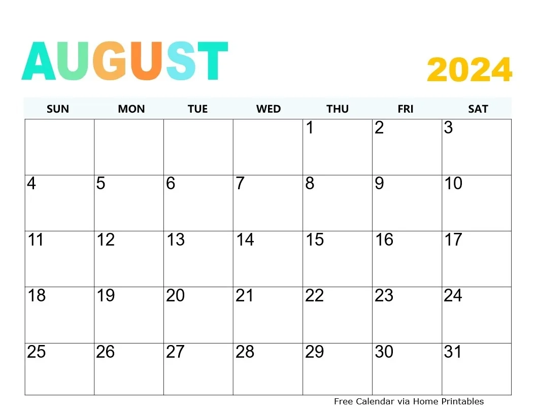 August 2024 Calendar 20 Free Templates To Download 