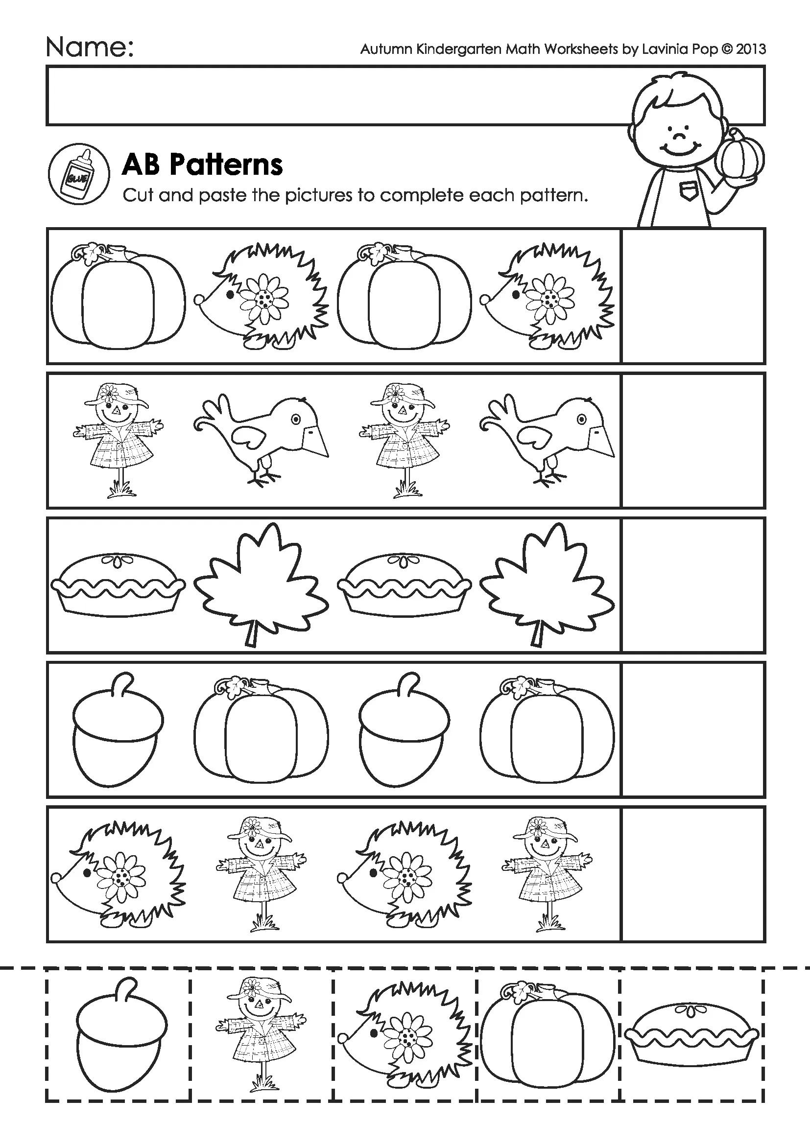 Math Worksheets Kindergarten Printable