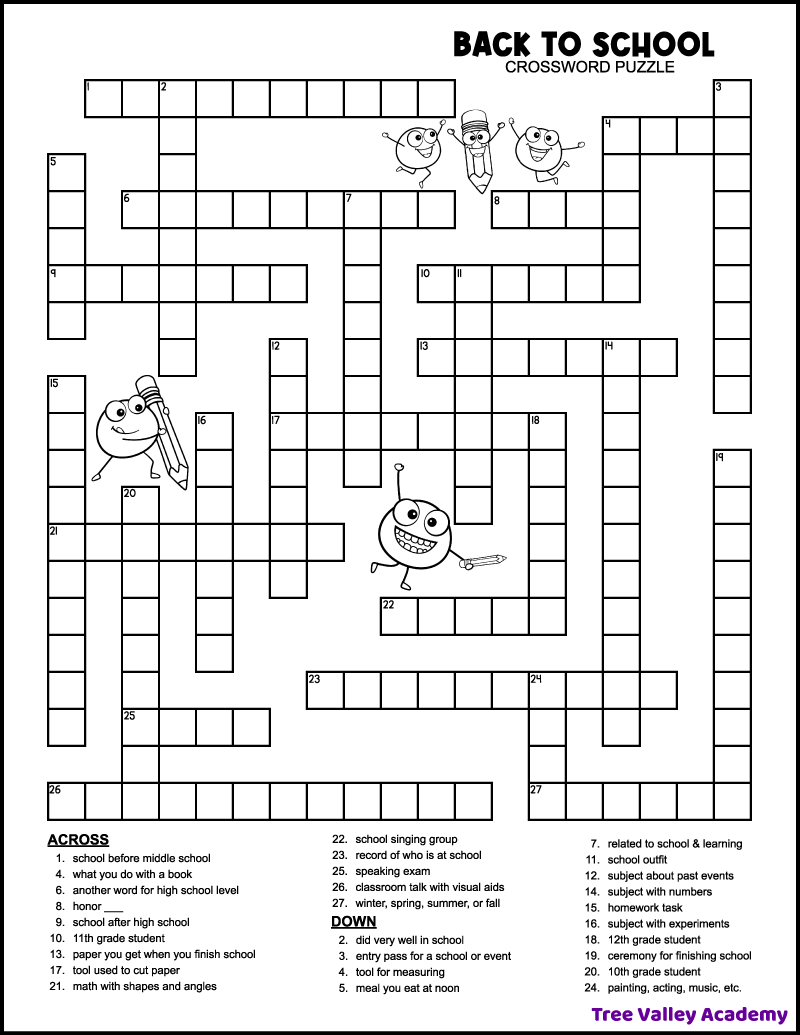 Free Daily Printable Crossword Puzzles 7
