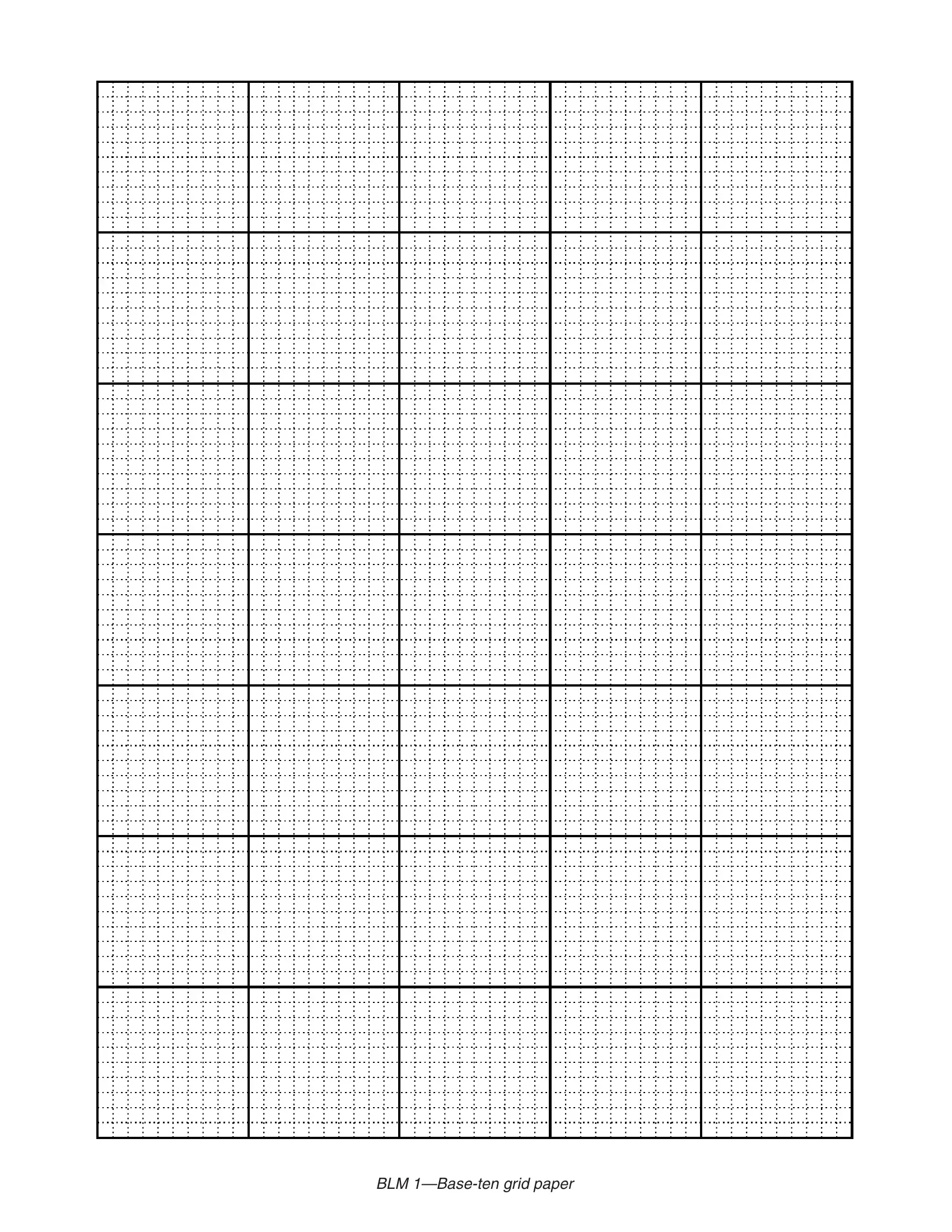 Base 10 Grid Printable Form Fill Out Printable PDF Forms