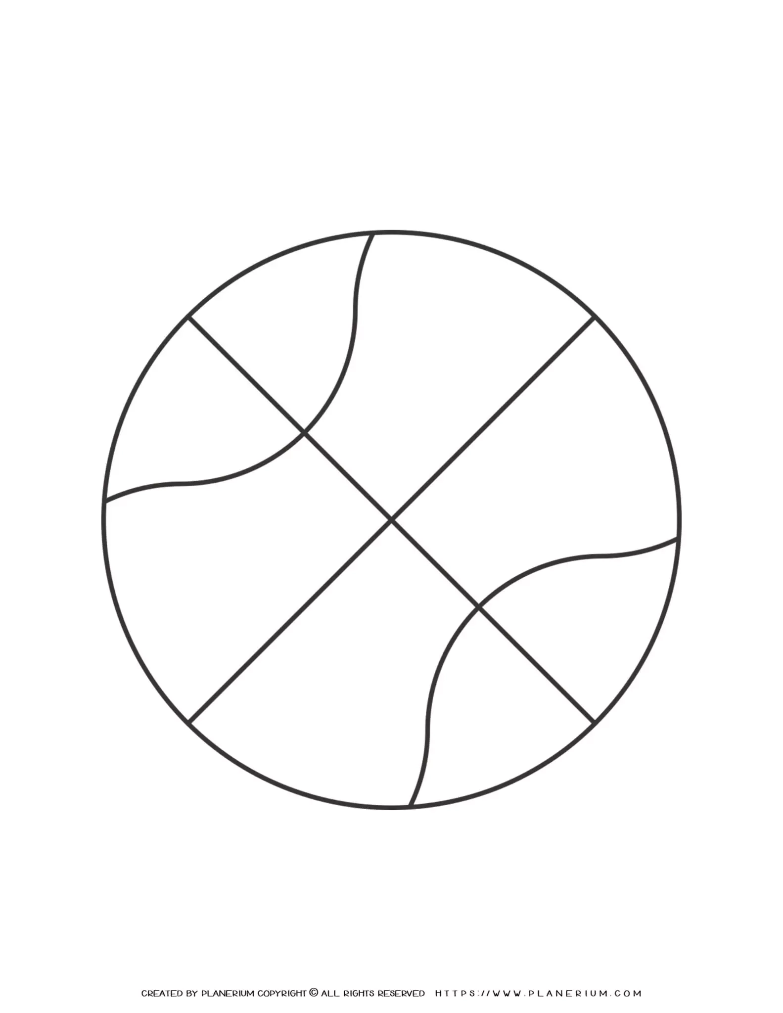 Basketball Template Printable