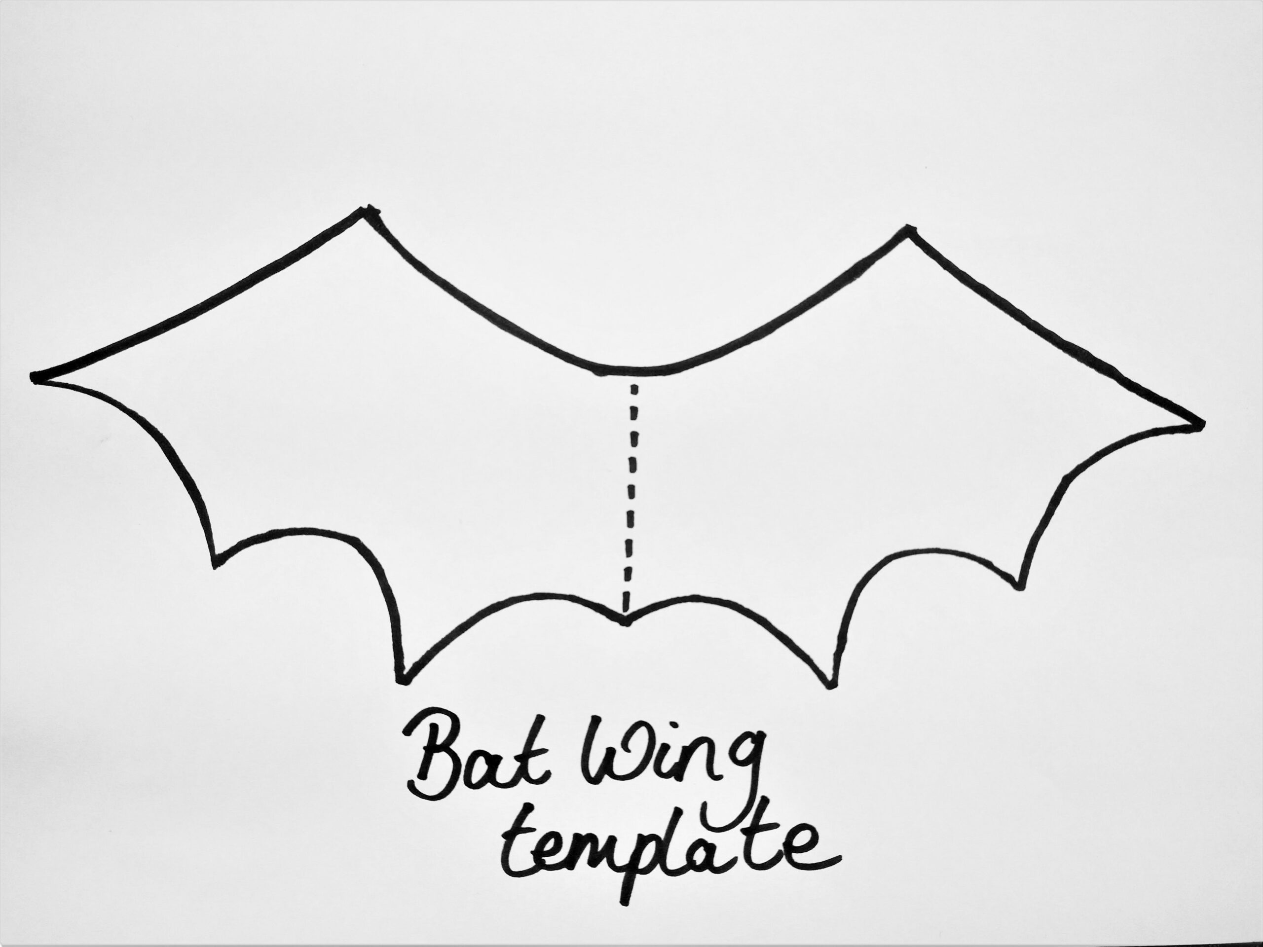 Bat Wings Template Printable