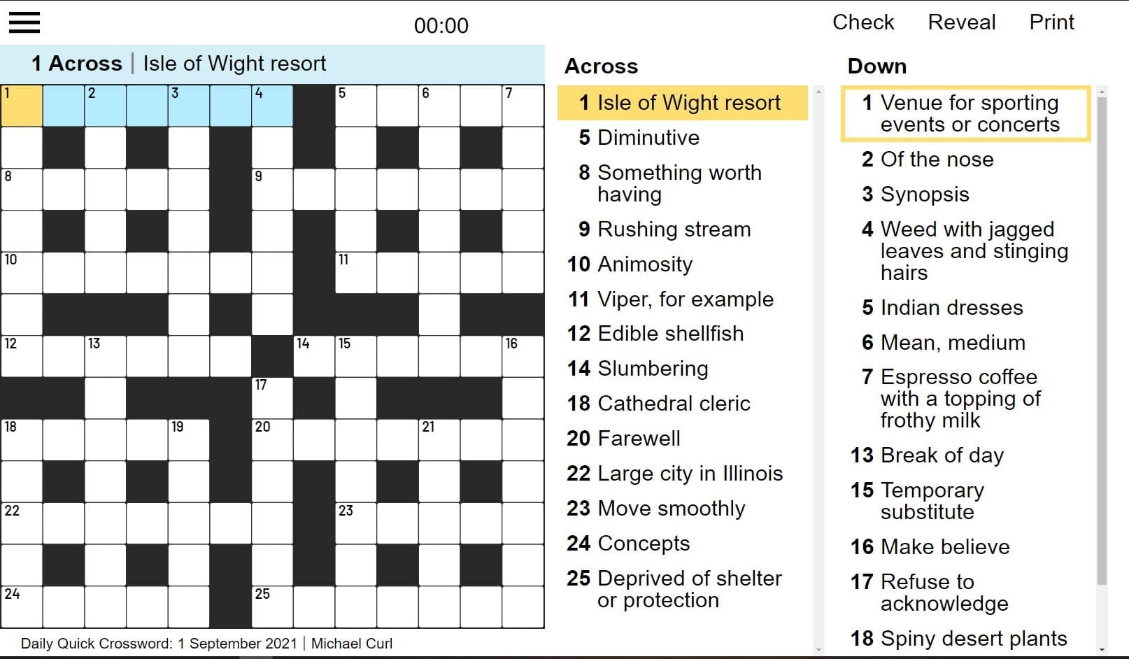 Crossword Puzzles Aarp Daily Printable