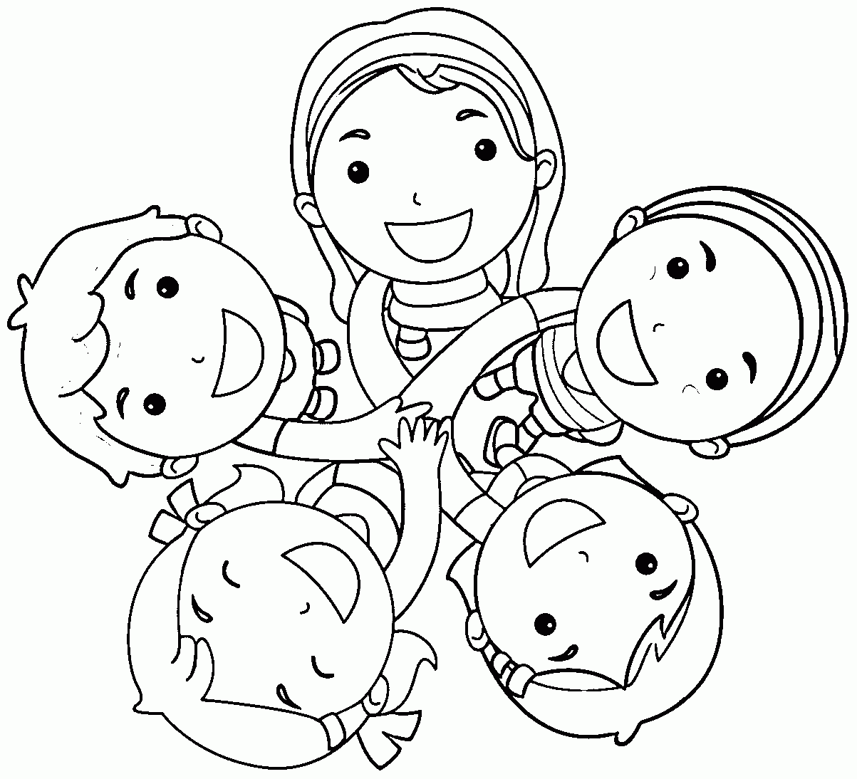 Printable Friendship Coloring Pages