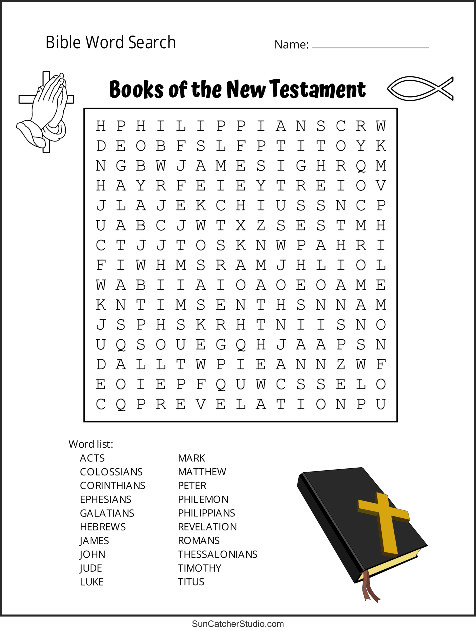 Bible Word Search Free Printable Christian Puzzles Free 