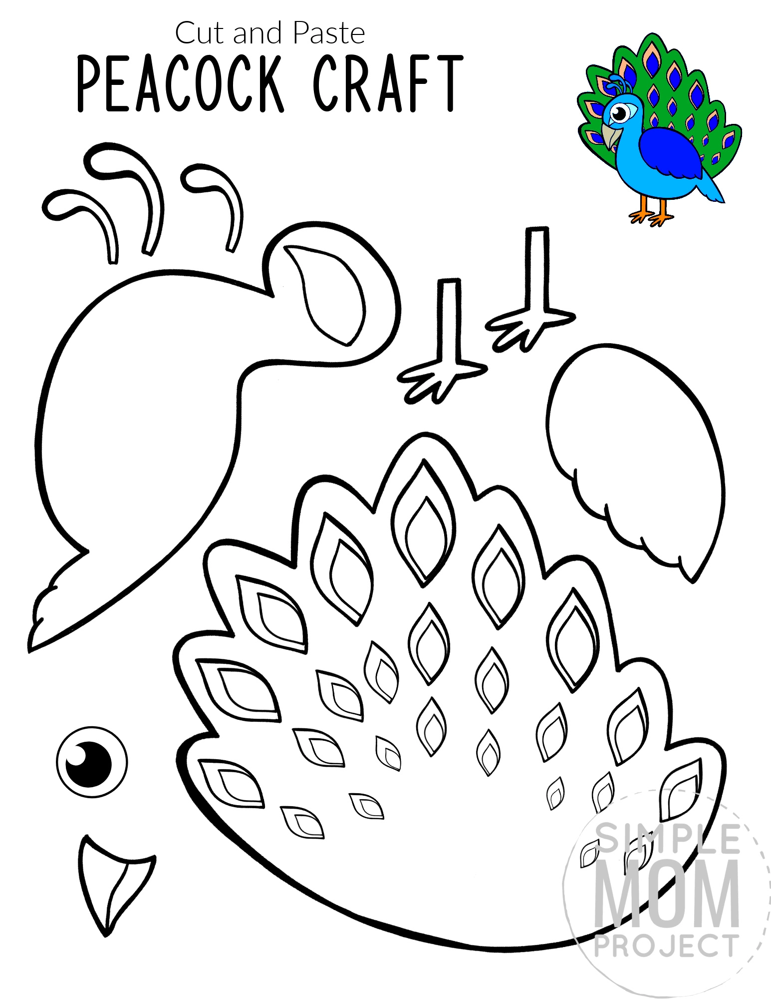 Bird Crafts Mega Bundle 30 Printable Cut amp Paste Templates 