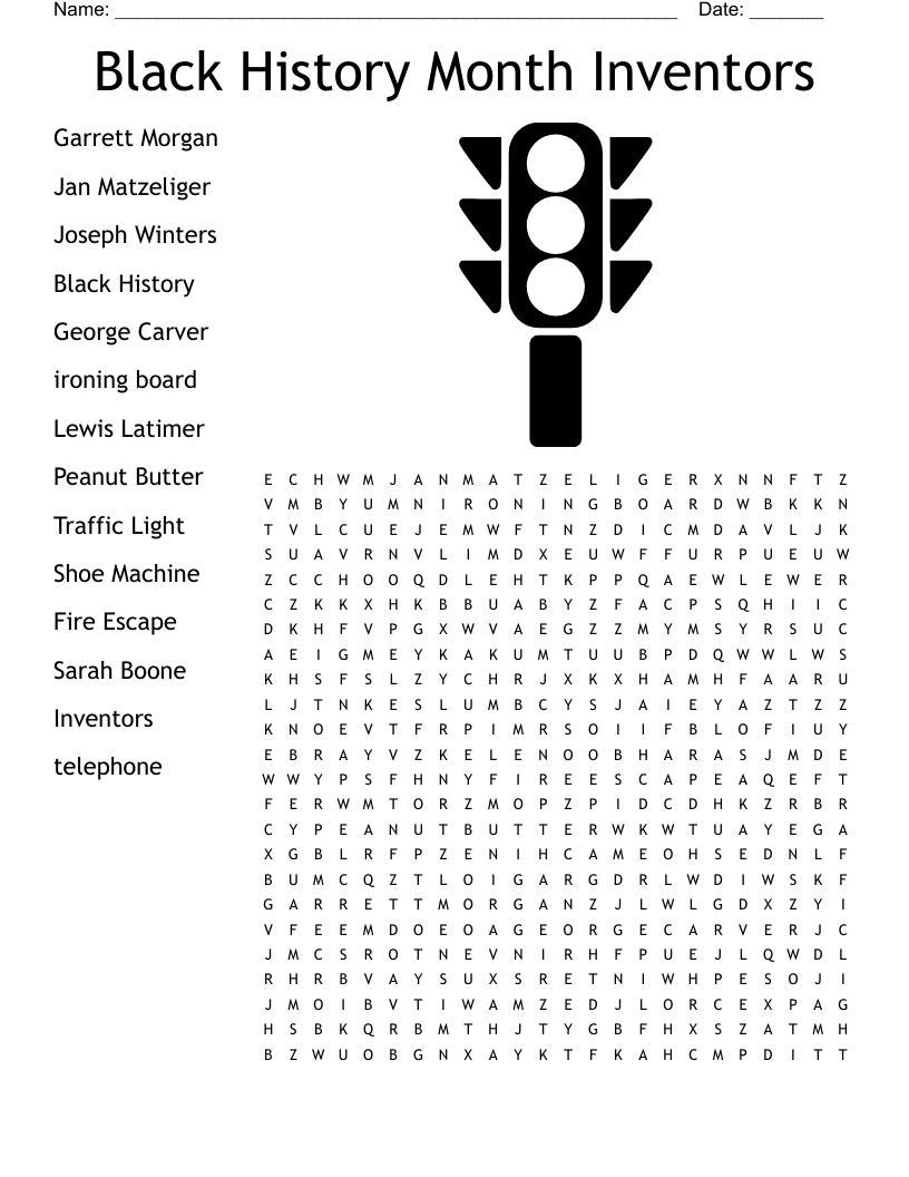 Free Printable Black History Worksheets Pdf