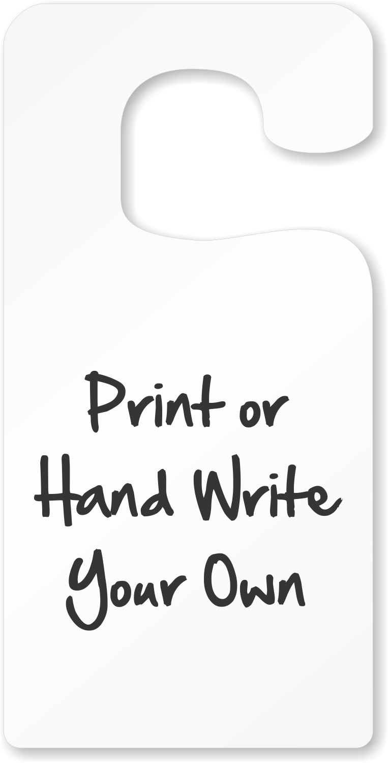 Blank Jumbo Mirror Hang Tag White SKU XM1001 JUMBO