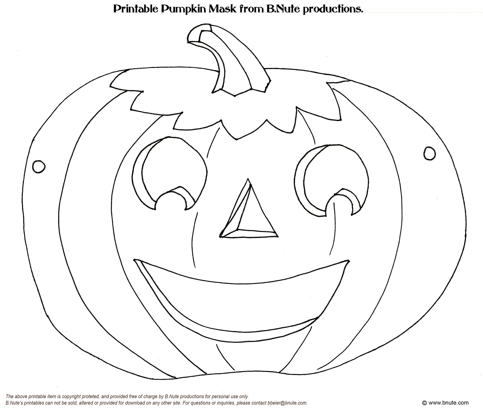 Bnute Productions Old Fashioned Halloween Party Printable 
