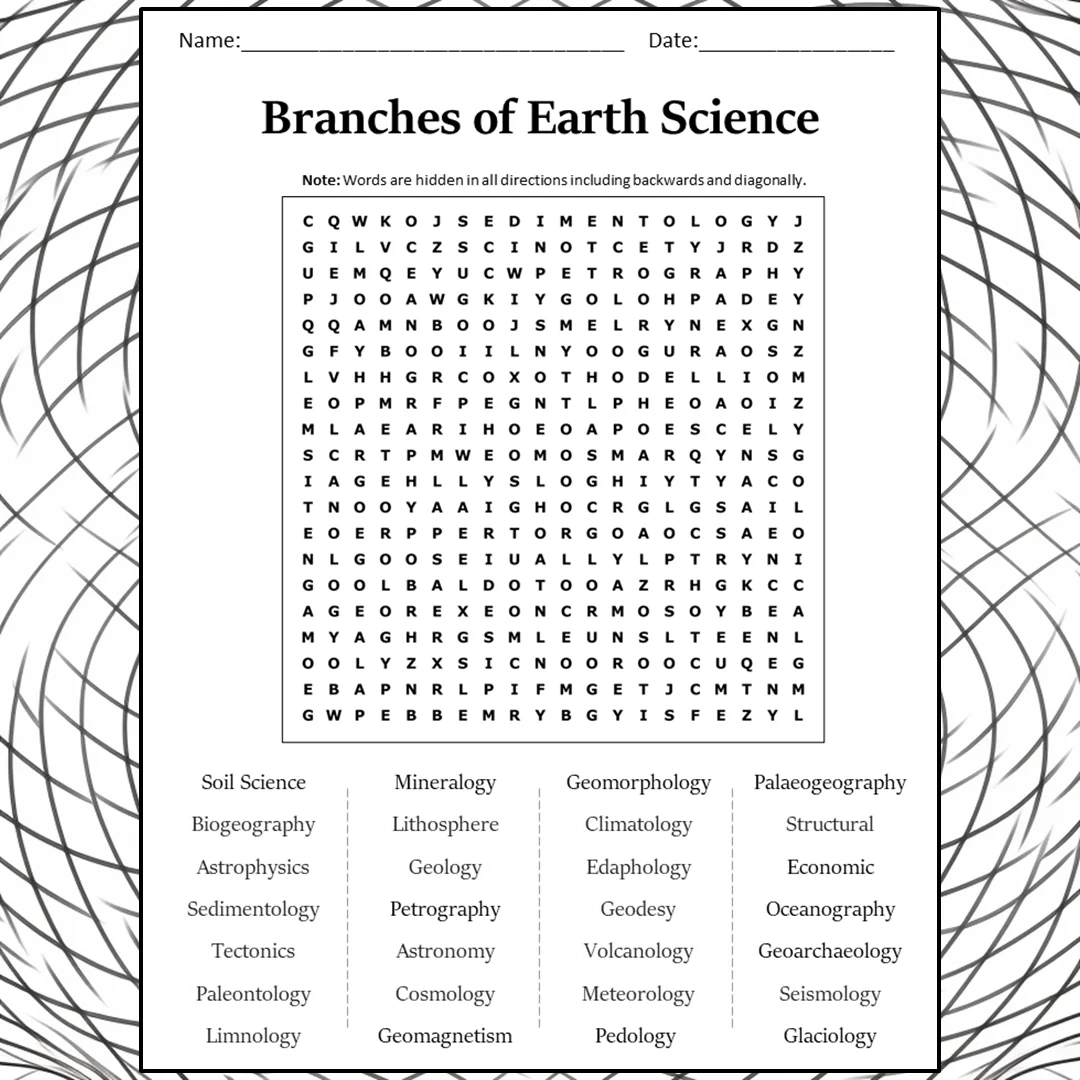 Free Printable Science Word Puzzles