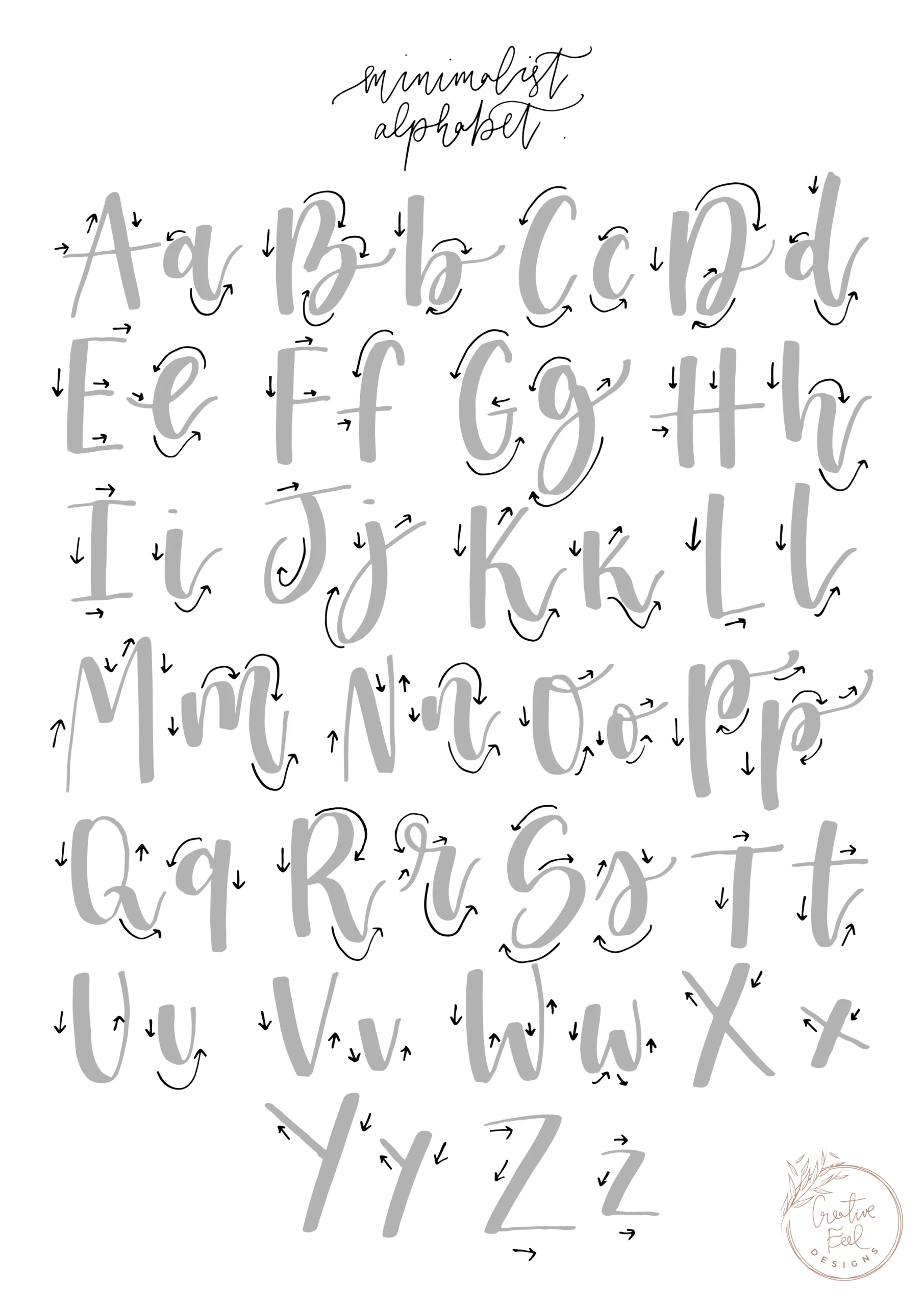 Calligraphy For Beginners Printable