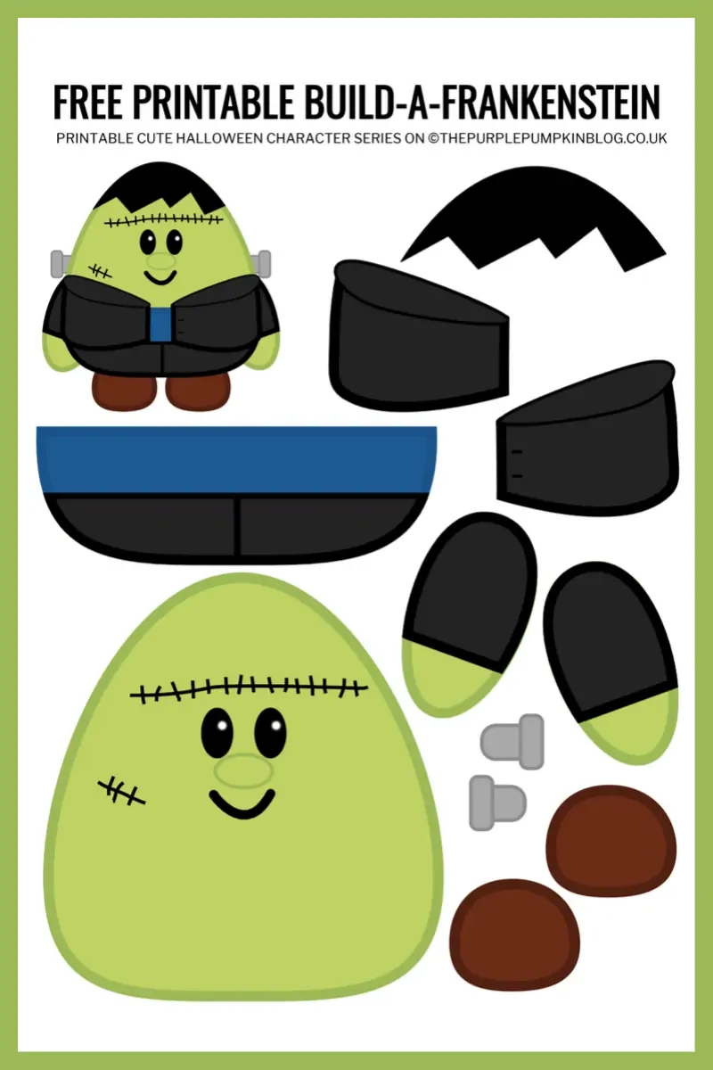 Frankenstein Template Printable