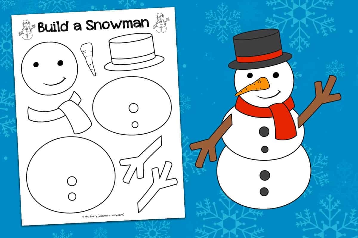 Printable Snowman Template Free