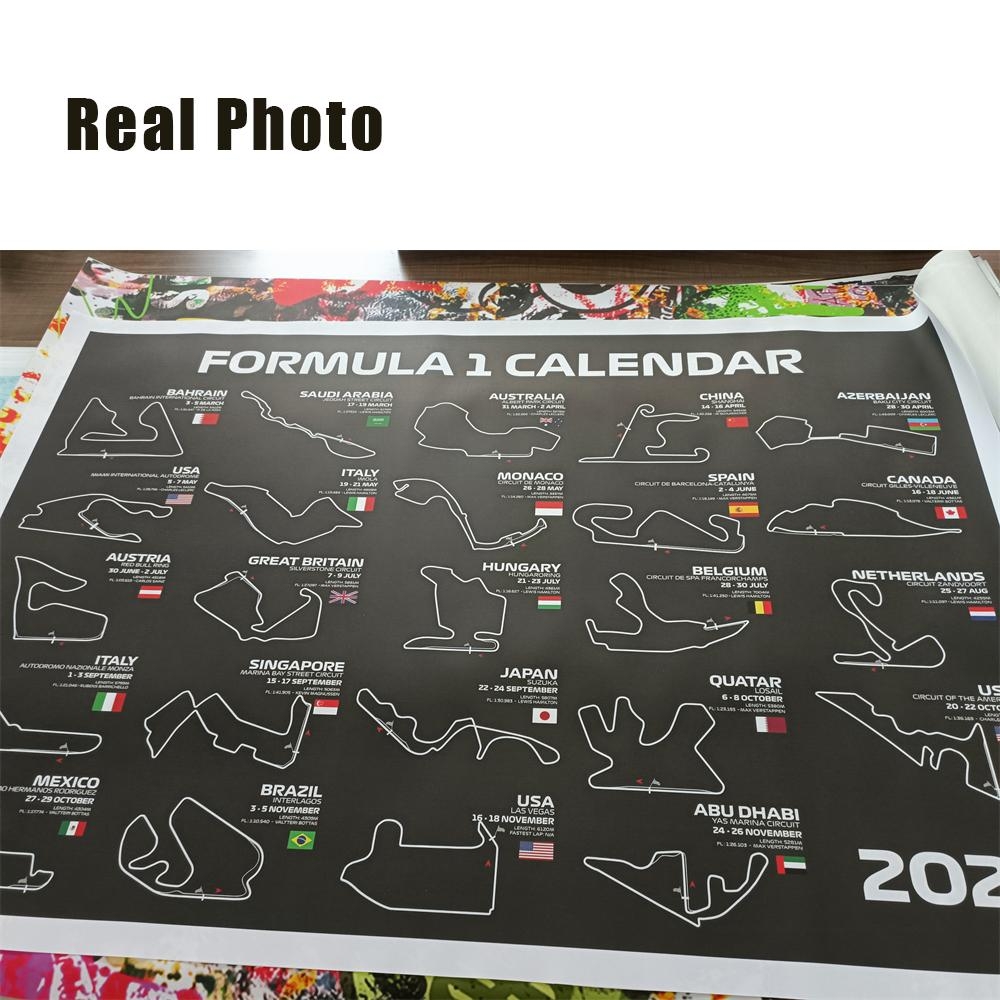Buy Formula 1 Calendar 2023 Poster Formula 1 Circuits Sports Race 