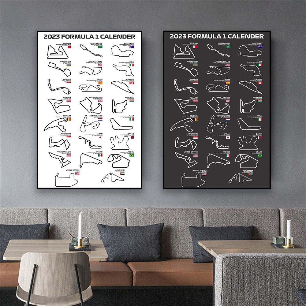 Buy Formula 1 Calendar 2023 Poster Formula 1 Circuits Sports Race 