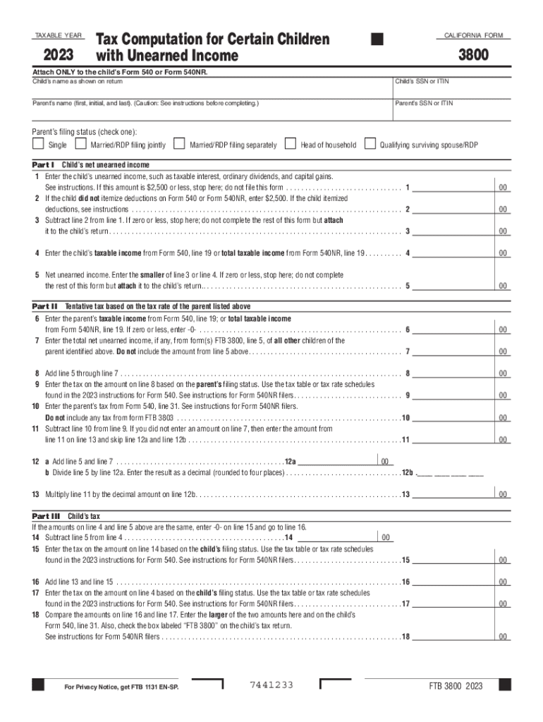 Irs Form 3800 2021