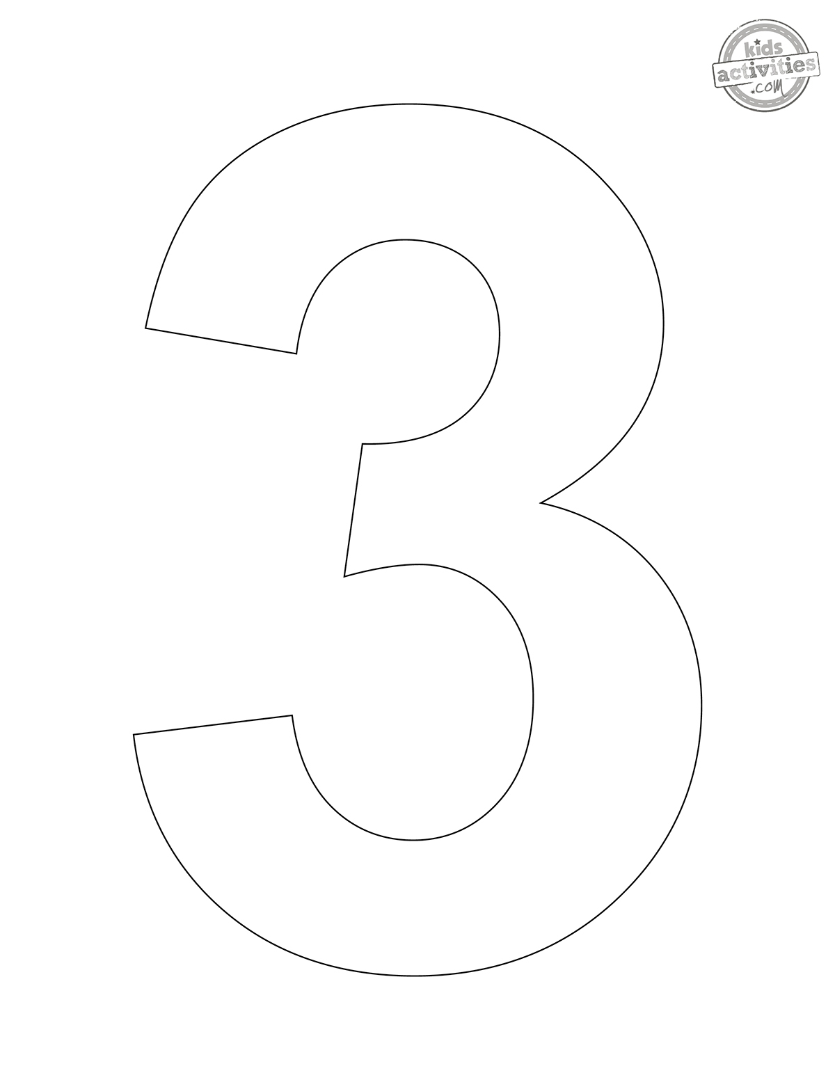 Printable Number Templates