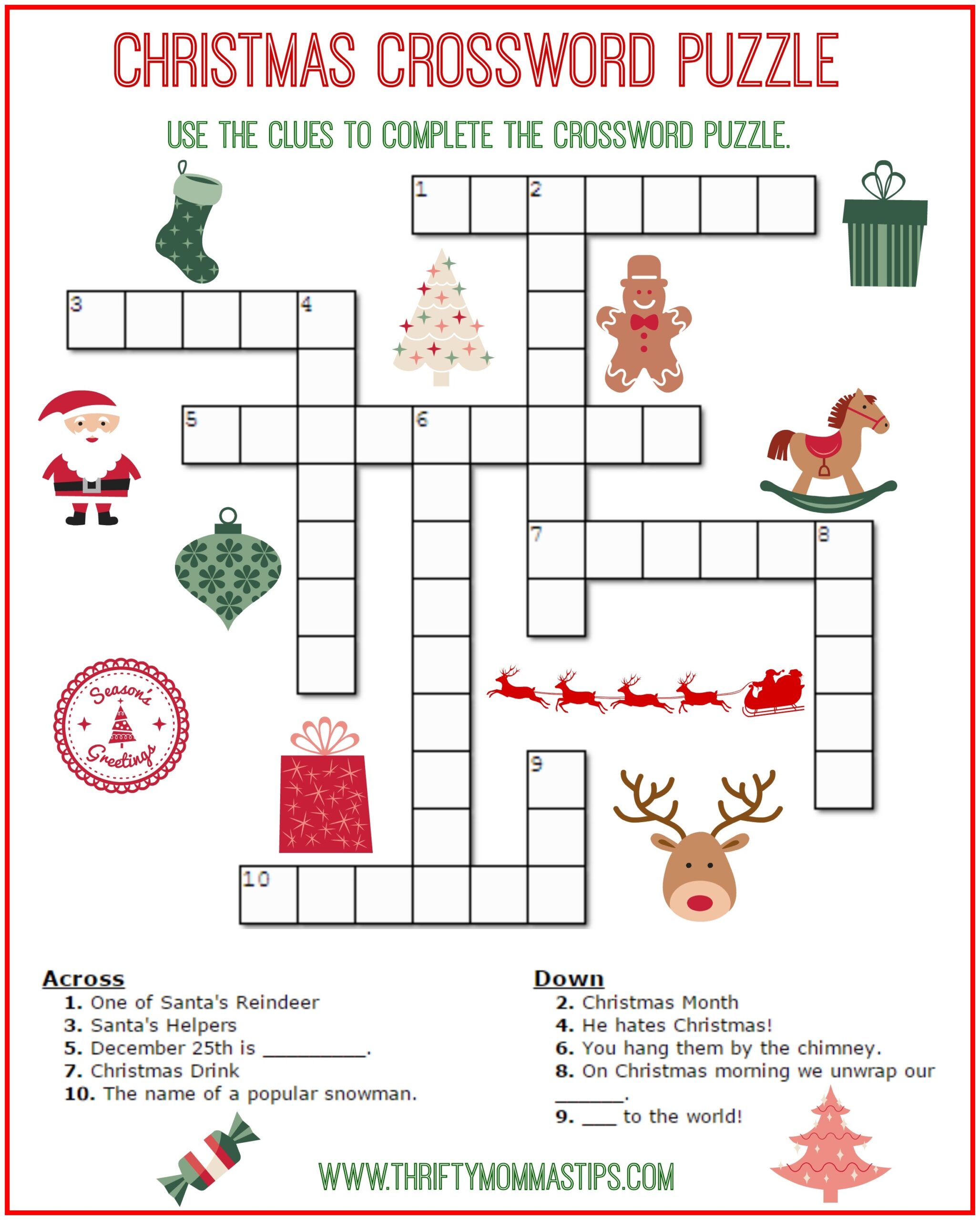 Crosswords Puzzles Free Printable