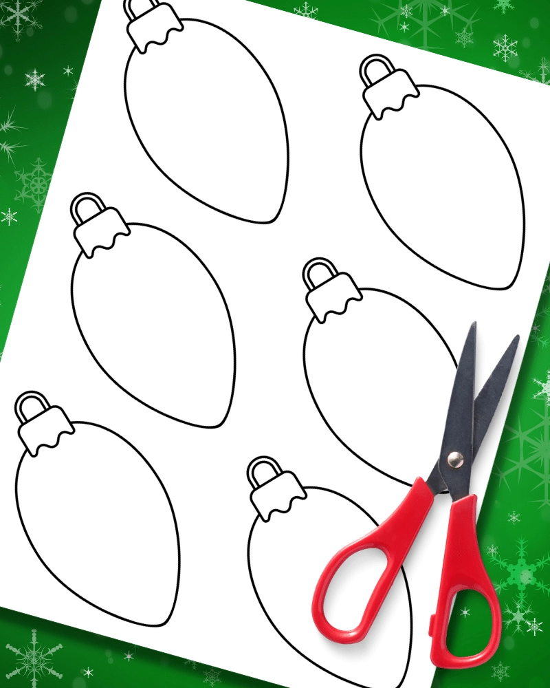 Christmas Light Template Printable Free