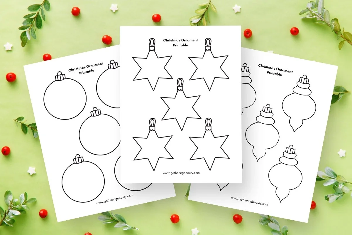 Christmas Ornament Printable Gathering Beauty
