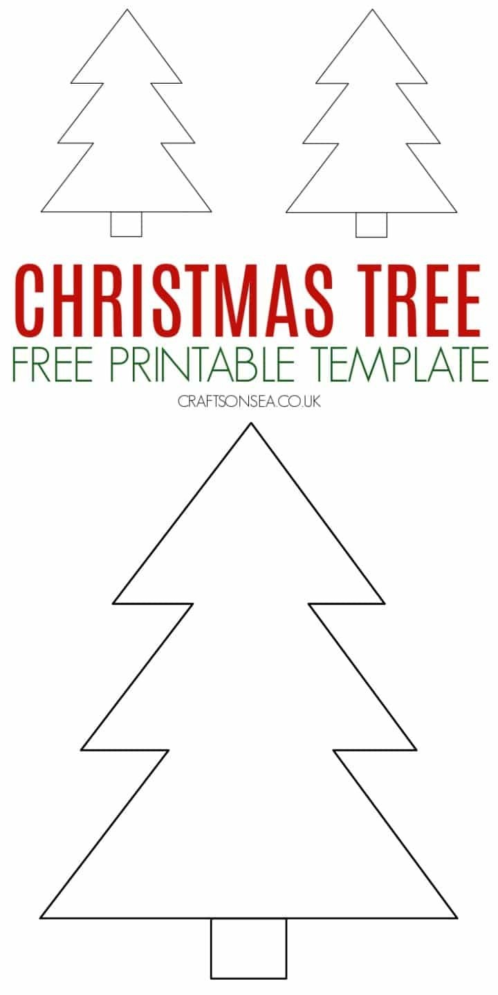 Free Printable Xmas Tree Template