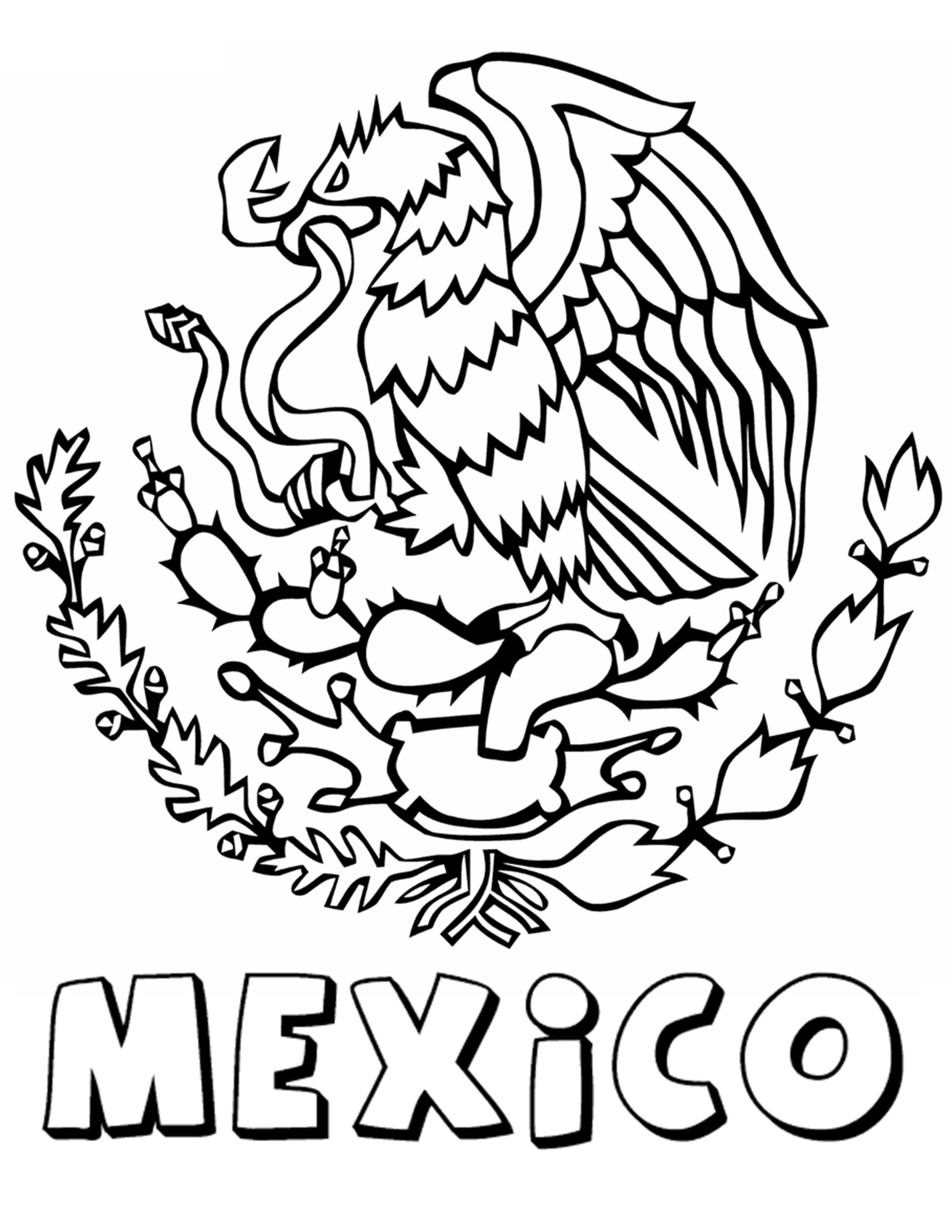 Mexico Coloring Pages Printable