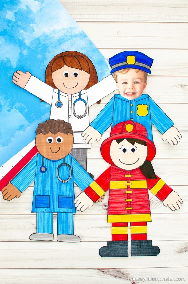 Community Helpers Craft Template Included