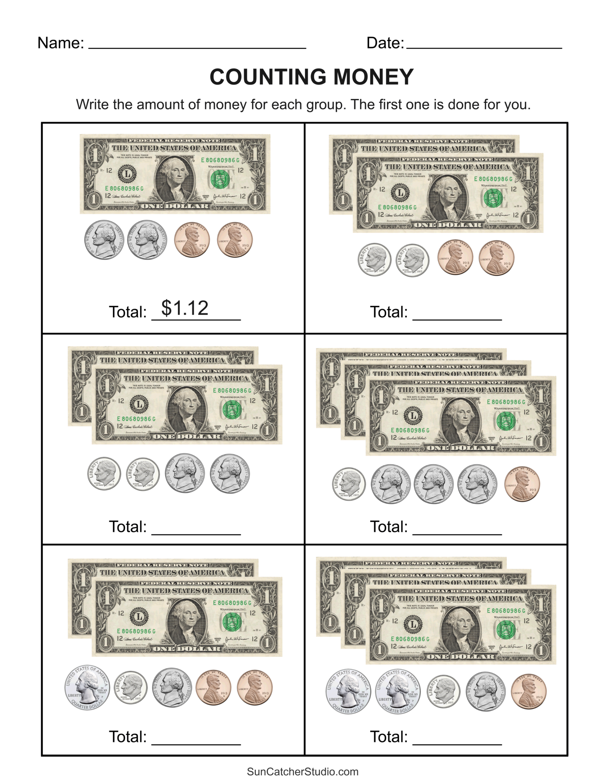 Free Money Worksheets For Kids Printable Pdf