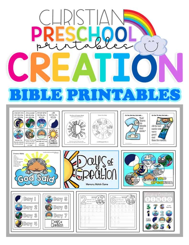 Free Printable Creation Worksheets