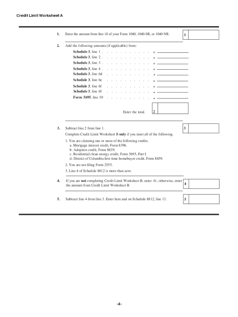 Printable Form 8812