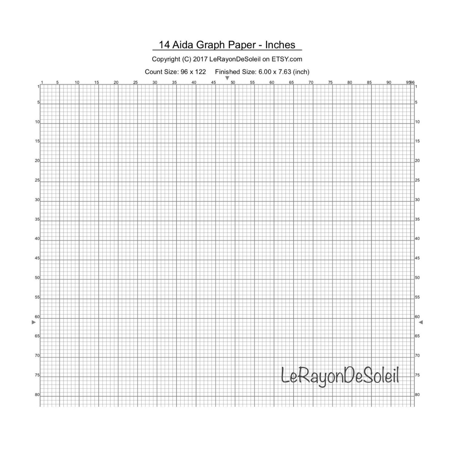 Free 14 Count Graph Paper Printable 8.5x11