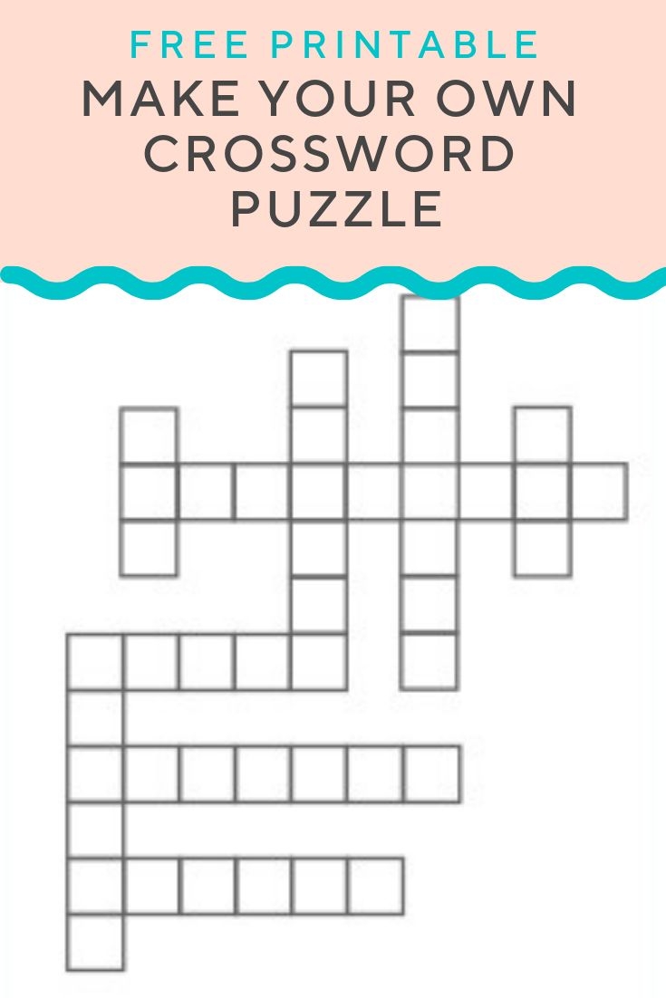 Create A Free Crossword Puzzle Free Printable