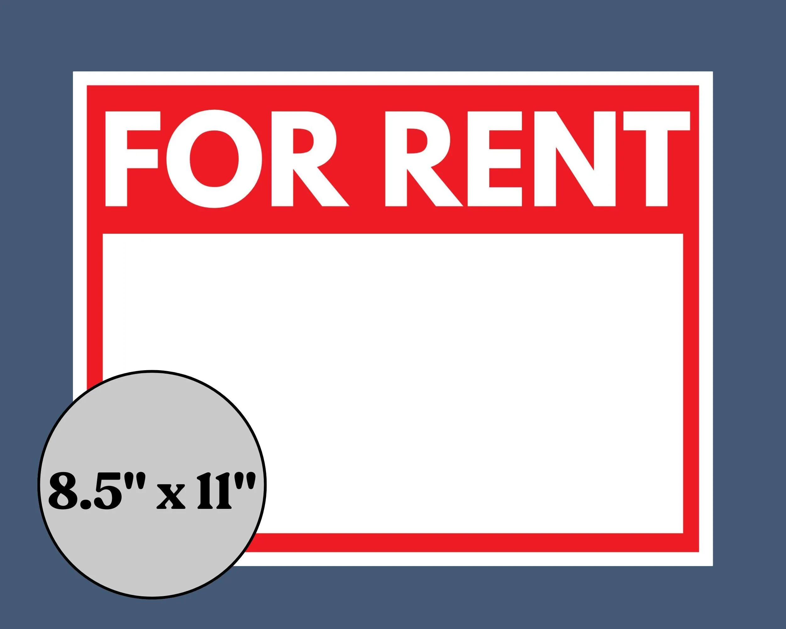 Printable For Rent Sign