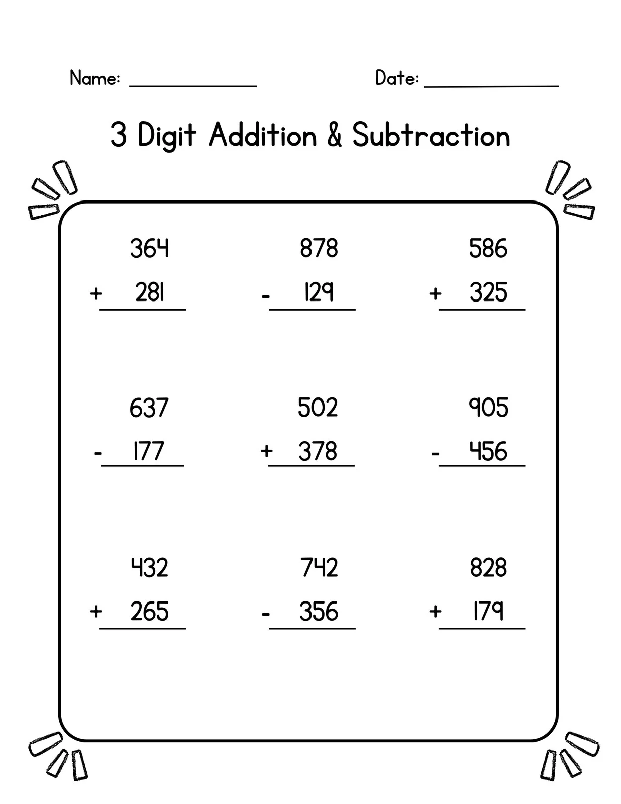 Customize 1 648 3rd Grade Worksheets Templates Online Canva