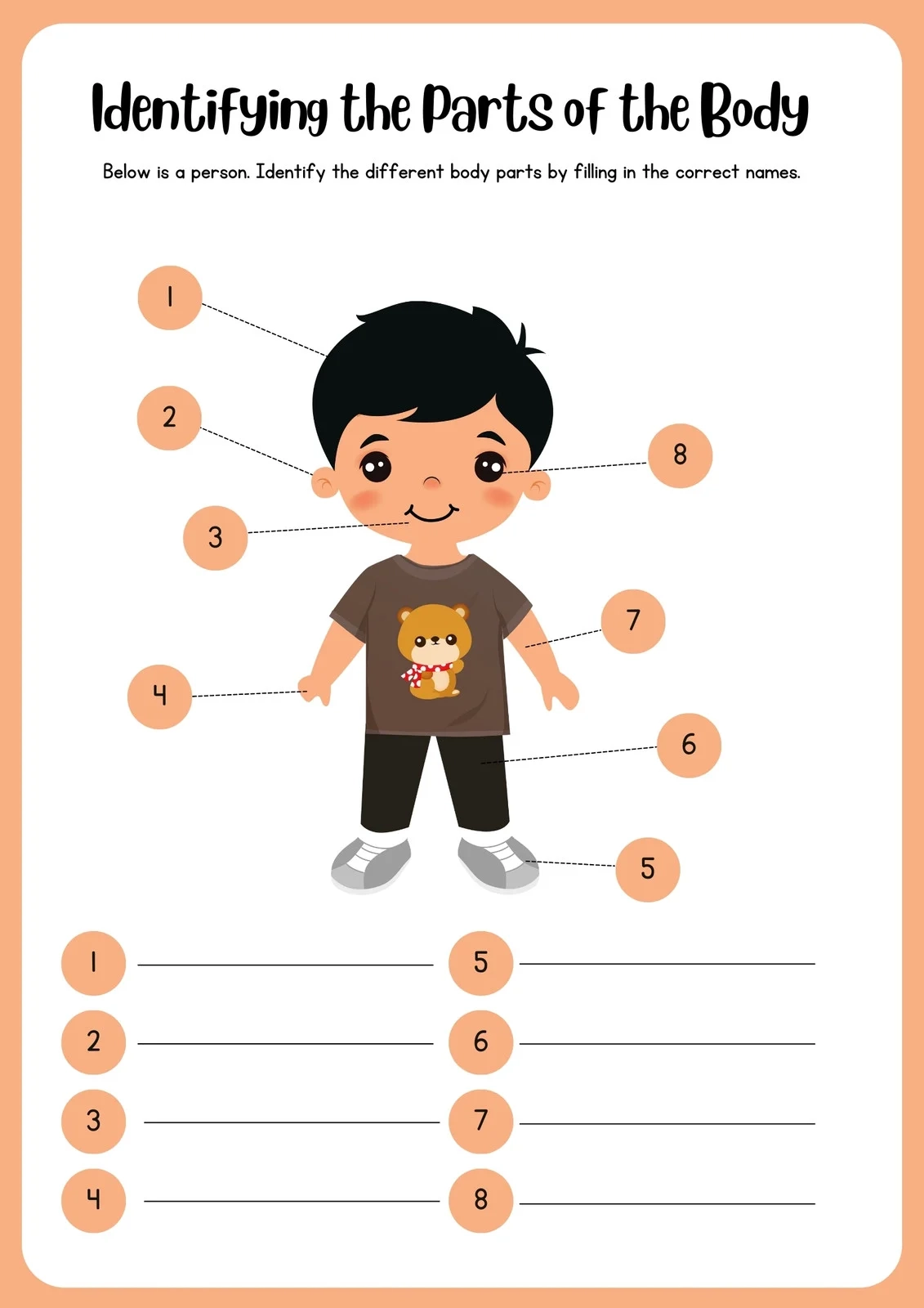 Body Printable Template